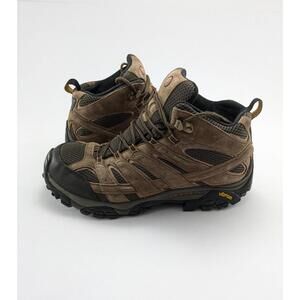 Mens Merrell Vibram Moab 2 Mid Waterproof Brown Hiking Boots J06051W Size 11